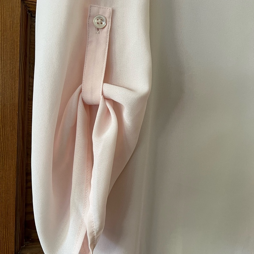 Elegant Pink Chiffon Blouse - Picture 2 of 3